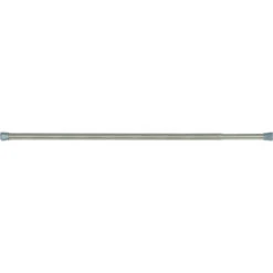 Simple Spaces SD-SR41-BN Shower Curtain Rod, 7-1/2 Lb, 41 To 76 In L Adjustable, 1 In Dia Rod, Steel, Brushed Nickel