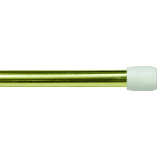 Kenney KN631/3NP KN631/3 Spring Tension Rod, 7/16 In Dia, 28 To 48 In L, Metal, Brass