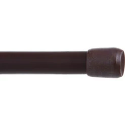 Kenney KN621NP KN621 Spring Tension Rod, 5/8 In Dia, 48 To 75 In L, Metal, Chocolate