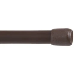 Kenney KN620NP KN620 Spring Tension Rod, 5/8 In Dia, 28 To 48 In L, Metal, Chocolate
