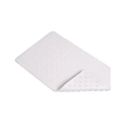 KITTRICH CORP. BMAT-C4L04-04 Bath Mat, Circles, White Rubber, 14 X 24-In.