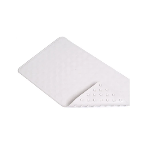 KITTRICH CORP. BMAT-C4L04-04 Bath Mat, Circles, White Rubber, 14 X 24-In.