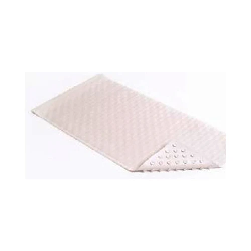 KITTRICH CORP. BMAT-C4V04-04 Bath Mat, Wave, White Rubber, 18 X 36-In.