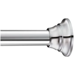 Moen TR1000CH Adjustable 44 In. - 72 In. Straight Decorative Tension Shower Rod In Chrome