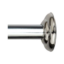 ZENITH/BATHWARE 653SS Shower Rod, Screw Mount, Chrome, 41 To 72-In.