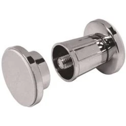 Proplus 194227 1 In. X 1.76 In. Metal Escutcheon Chrome