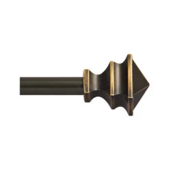 Kenney KN55479 Curtain Rod, Decorative Arts & Crafts, Bronze, 28 To 48-In.