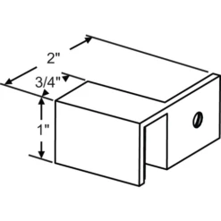 Brixwell 22-265rbnk Shower Sleeve Over Glass Clamp Rh Wall Mount Brushed Nickel