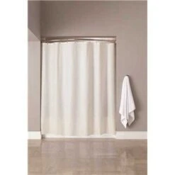 FOCUS HBG03GA0172 6 Ft. X 6 Ft. White Vinyl Shower Curtain