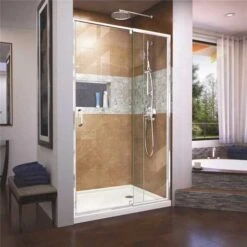 DreamLine SHDR-22427200-01 Flex 38 To 42 In. X 72 In. Framed Pivot Shower Door In Chrome