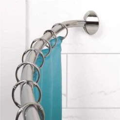Premier 35603SSIL 44 In. - 72 In. Neverrust Adjustable Curved Shower Rod Concealed Mount In Chrome