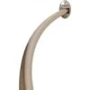 Premier 9PRBNIL12 60 In. Never Rust Permanent Mount Curved Shower Rod In Brushed Nickel