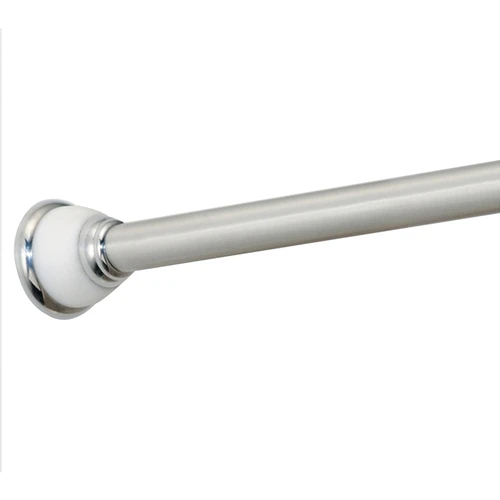IDesign 4005121 Tension Curtain Rod York White Stainless Steel Polished