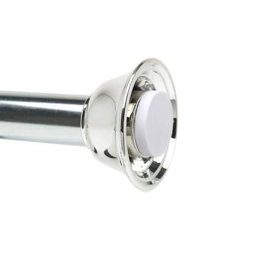 Zenith Products 771SS Shower Curtain Rod Zenna Home Chrome Silver Chrome