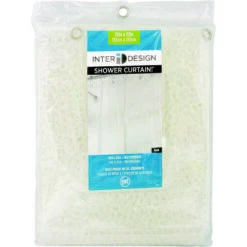 IDesign 21981 Shower Curtain, 72 In L, 72 In W, EVA/Vinyl, Clear