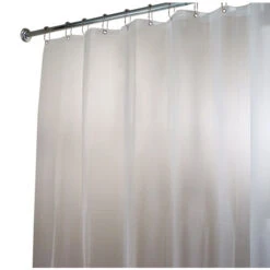 IDesign 15262 Shower Curtain Liner 96" H X 72" W Frost Eva Vinyl Frost