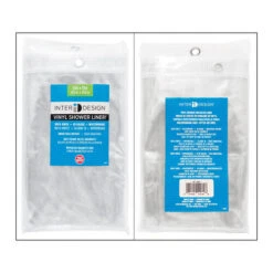 IDesign 12030 Shower Curtain Liner 72" H X 72" W Clear Vinyl Clear