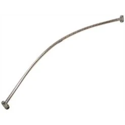 National Brand Alternative C60BN 60 In. Stainless Steel Curved Shower Rod In Brushed Finish