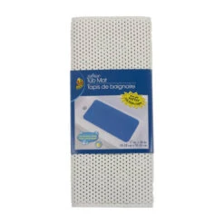 DUCK 393477 Bath Mat Softex 17" L X 36" W White Polypropylene Latex Free White