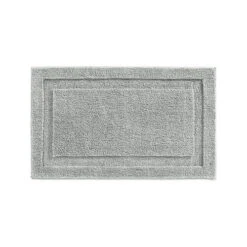 IDesign 17058 Bath Spa Rug 34" L X 21" W Gray Microfiber Polyester Gray