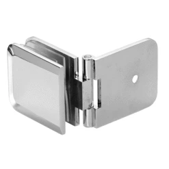 CRL ADJBEV037CH Polished Chrome Adjustable Beveled Wall Mount Glass Clamp