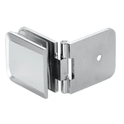 CRL ADJBEV037SC Satin Chrome Adjustable Beveled Wall Mount Glass Clamp
