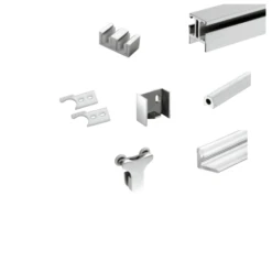 CRL C0N73BS Brushed Stainless Standard 180 Degree Contempo Kit