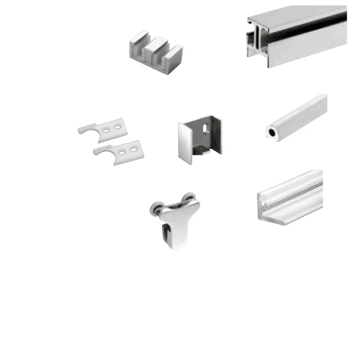 CRL C0N73BS Brushed Stainless Standard 180 Degree Contempo Kit