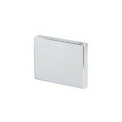 CRL CABS12CH Chrome Square Roller Bracket Cover For Cabo System