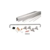 CRL CK387260BA Brite Anodized 72" X 60" Cottage CK Series Sliding Shower Door Kit With Clear Jambs For 3/8" Glass