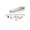 CRL CK387280BA Brite Anodized 72" X 80" Cottage CK Series Sliding Shower Door Kit With Clear Jambs For 3/8" Glass