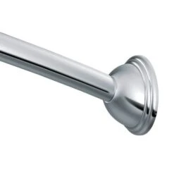 Moen CSR2165CH Curved 5' Shower Rod With Pivot Flange Bright Chrome Finish