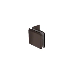 CRL BGC0370RB Oil Rubbed Bronze Fixed Panel Beveled Clamp With Small Leg