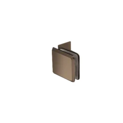 CRL BGC037BBRZ Brushed Bronze Fixed Panel Beveled Clamp With Small Leg