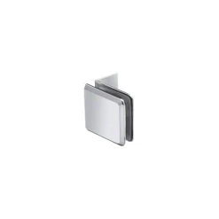 CRL BGC037CH Polished Chrome Fixed Panel Beveled Clamp With Small Leg
