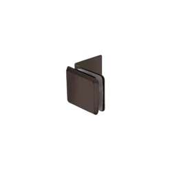 CRL BGC0390RB Oil Rubbed Bronze Fixed Panel Beveled Clamp With Large Leg