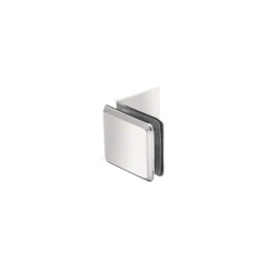 CRL BGC039PN Polished Nickel Fixed Panel Beveled Clamp With Large Leg