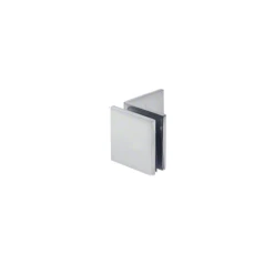 CRL SGC039SC Satin Chrome Fixed Panel Square Clamp With Large Leg