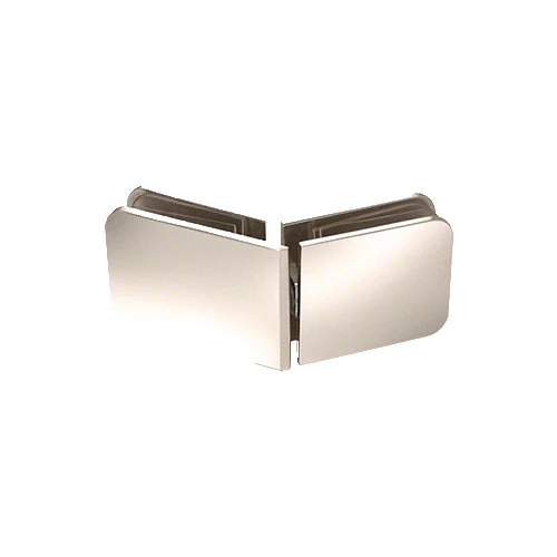 CRL GCB335PN Polished Nickel Traditional Style 135 Degree Movable Transom Clamp