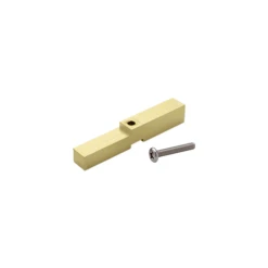 CRL HAB01SB Satin Brass Adapter Block For Prima, Shell And Rondo Hinges