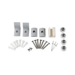 CRL HP38BA Brite Anodized Frameless Sliding Shower Door Hardware Package For 3/8" Glass