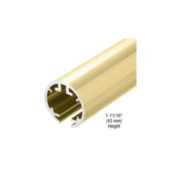 CRL HYD84BR Polished Brass 84" Hydroslide Sliding Shower Door Upper Track