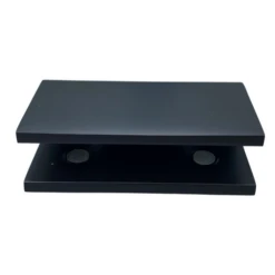 CRL NDC4MBL Matte Black No-Drill Fixed Panel Glass Clamp