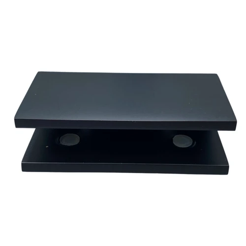 CRL NDC4MBL Matte Black No-Drill Fixed Panel Glass Clamp