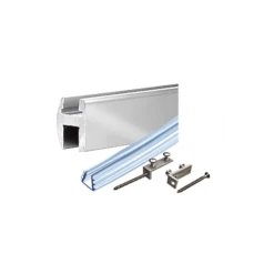 CRL SDH980BA Brite Anodized Deluxe Shower Door Header Kit - 95"