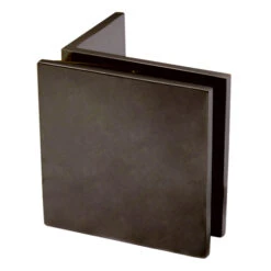 CRL SGC0370RB Oil Rubbed Bronze Fixed Panel Square Clamp With Small Leg