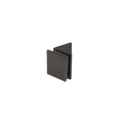 CRL SGC0390RB Oil Rubbed Bronze Fixed Panel Square Clamp With Large Leg
