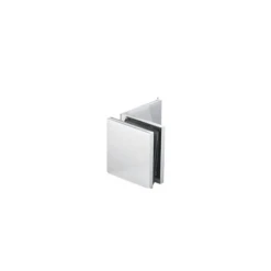 CRL SGC039CH Polished Chrome Fixed Panel Square Clamp With Large Leg