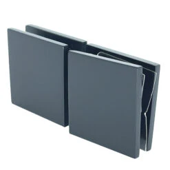 CRL SGC188MBL Matte Black Square 180 Degree Glass-to-Glass Movable Transom Clamp