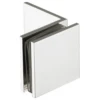 Brixwell 22-263bch Brass Shower Glass Clamp Square Glass To Wall Large Leg 180-Degree 50x50mm Bright Chrome